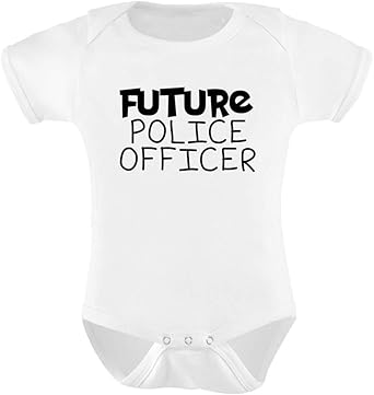 6 Livres Tees Future Police Officier Bebe Grow Drole Cadeau Nouveaute Humour Anniversaire Blanc L Amazon Fr Vetements Et Accessoires