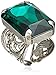 Sorrelli Multi-Crystal Large Cocktail Adjustable Ring