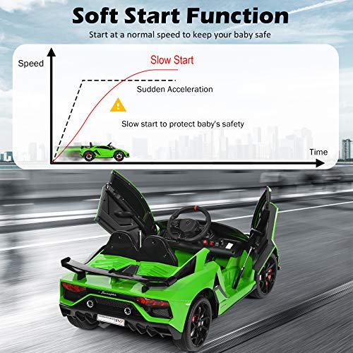 Costzon Ride on Car, Licensed SVJ,12V Battery Powered Car w