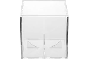 OHPHCALL Baseball Display Box Acrylic Desktop Baseball Storage Case Dustproof for Home Memorabilia