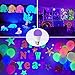 Onforu 15W LED Black Light Bulbs, A19 E26 120W Equivalent Blacklight Bulb for Glow in The Dark, Halloween Lights, 120V, Level 385-400nm, Blacklight Party, Body Paint, Fluorescent Poster