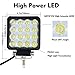 Willpower 10PCS 4 inch 48W Spuare Flood Beam 4800LM LED Work Light Bar for 4x4 off road tractor jeep Cabin SUV ATV UTV 4WD Car Boat 10-30V Wateproof 6000K