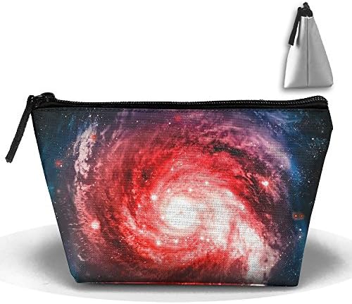 Solar System Vortex 3D Printing Cute Trip Toiletry Bag Trapezoidal Zipper Receive Bag Travel Fashion
