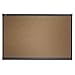 Quartet Prestige Colored Cork Bulletin Board, 36 x 24, Brown Surface, Graphite Gray Fiberboard/Plastic Frame