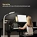 Aglaia LED Reading Floor Lamp, Dimmable Standing Lamp with Gooseneck for Living Room, Eye-Cared Touch Control Light, 11W, 3 Color Modes, 4-Level Dimmer – White