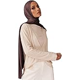 Muslin Hijab Scarf for Women Long Headscarves Solid Head Wraps Soft Pashminas Shawls