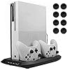 Lictin-Xbox-One-S-Vertical-Stand-Cooling-Fan-with-Dual-Charging-Station-for-2-Xbox-One-S-Controllers-8-Silicone-Thumb-for-Xbox-One-S-ControllerBlack Lictin Xbox One S Vertical Stand Cooling Fan with Dual Charging Station for 2 Xbox One S Controllers + 8 Silicone Thumb…