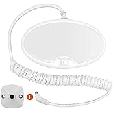 Dream lighting 12volt Pop up Camper Portable Bunk Light RV Interior Ceiling Light Fixture with Plug, On/Off Switch, 3500K Soft White Lighting 6inch
