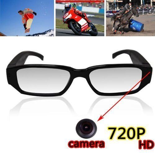 A0CHAN Generic HD 720P Digital Video Recorder Glasses Spy Camera Eyewear DVR Camcorder Eyeglass+16GB