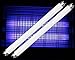 2-pack T8 10W 13 inch UV Fluorescent Compact Light Electronic Bug Pest Zapper Replacement BL Straight Tube