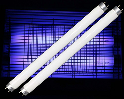 2-pack T8 10W 13 inch UV Fluorescent Compact Light Electronic Bug Pest Zapper Replacement BL Straight Tube 2-pack T8 10W 13 inch UV Fluorescent Compact Light Electronic Bug Pest Zapper Replacement BL Straight Tube