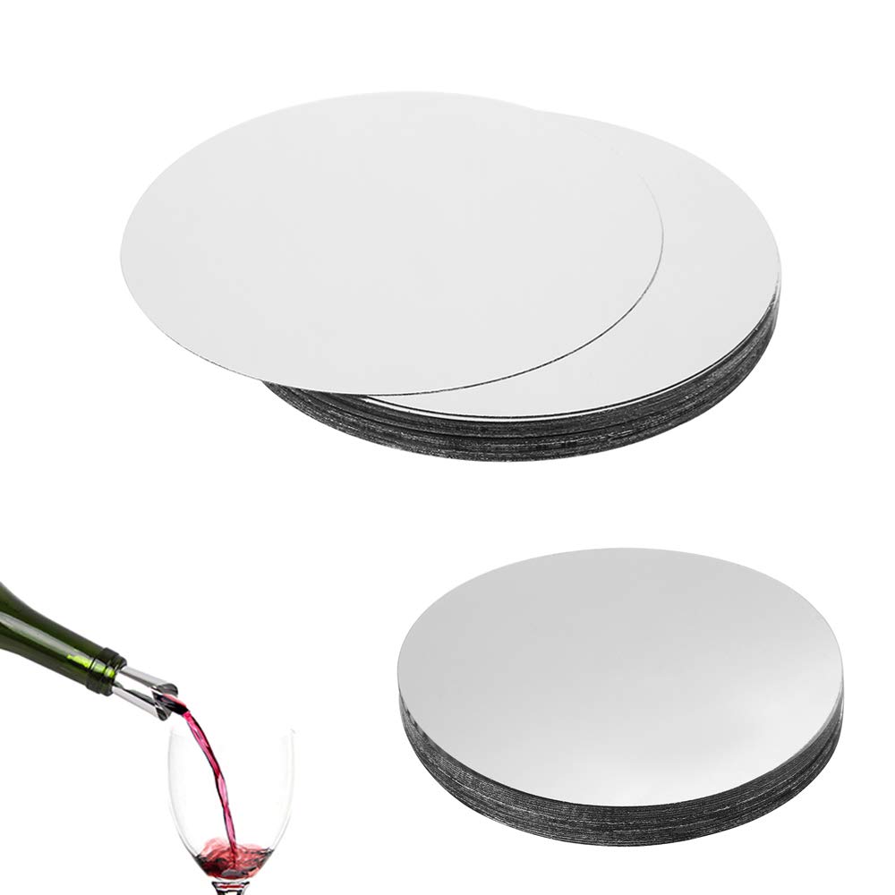 100pcs Silver Wine Pourer Drop Stopping Pour Disk
