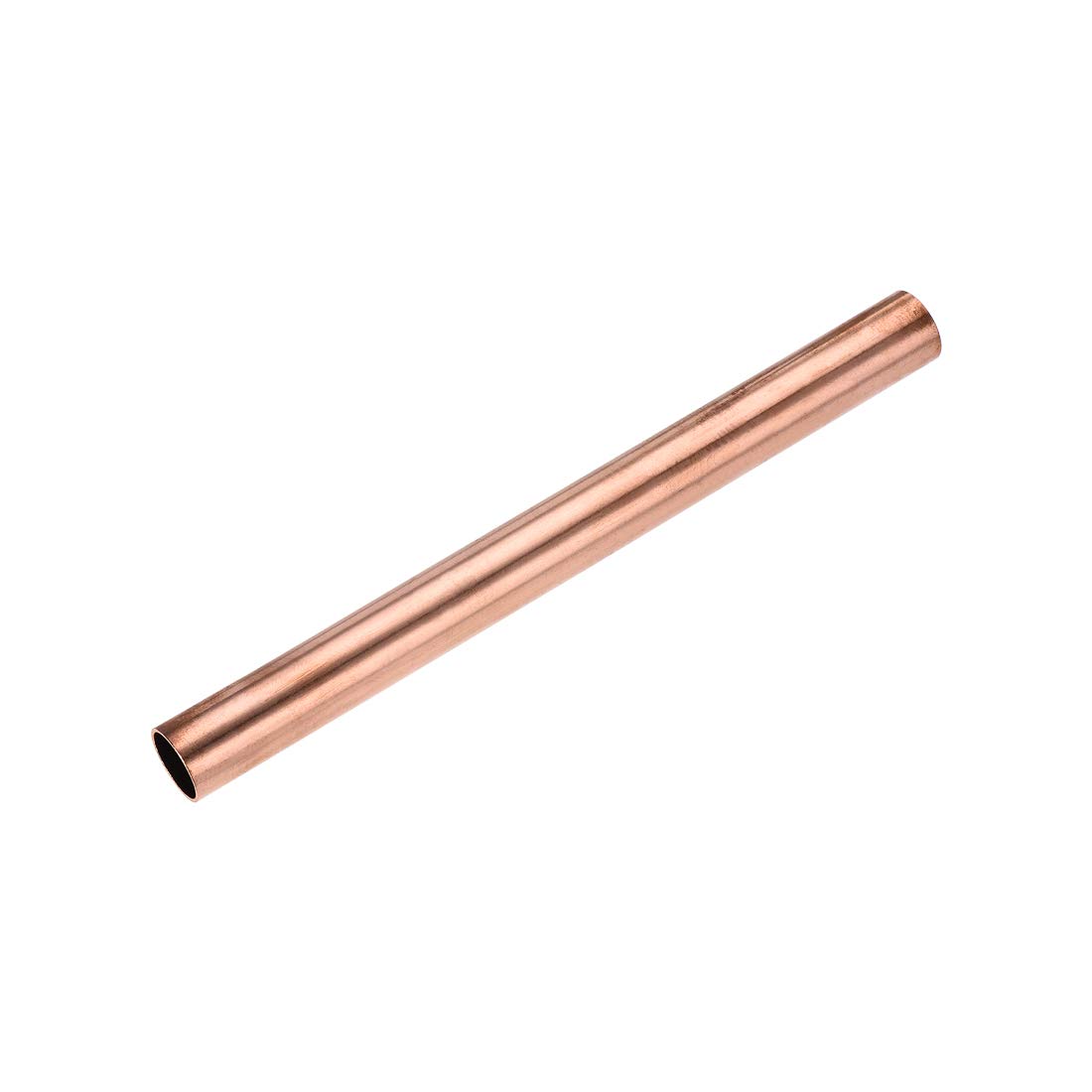sourcing map Copper Round Tube, 18mm OD 1mm Wall Thickness 200mm Length Straight Pipe Tubing