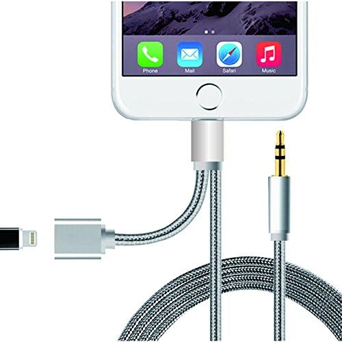 2 in1 3.5mm Headphone Jack Adapter Charger Cable For I7/7plus