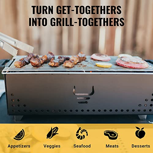 YAK Grills Hibachi Charcoal Grill Easy to Use Charcoal Grill