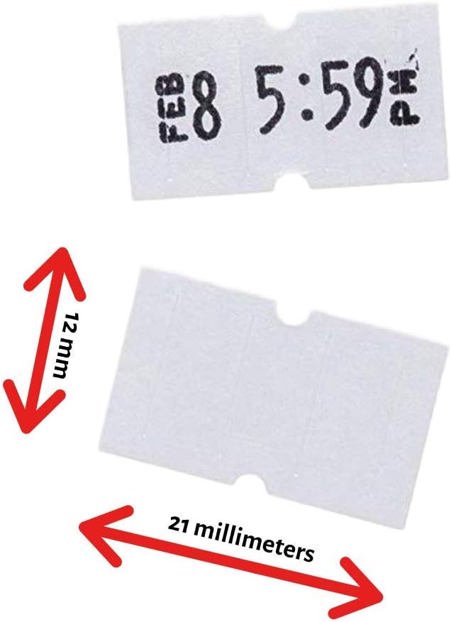 Perco 1 Line White Labels - 4 Sleeve, 32, 000 Blank Pricing Labels for Perco 1 Line Price and Date Guns - Bonus Ink Roll : Office Products