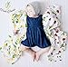 KloudBambu Muslin Swaddle Receiving Blankets, Strawberry Lemon, Extra Large Unisex Breathable Ultra Soft, Baby Registry Essentials