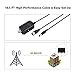 120 Miles TV Antenna, 2019 NEWEST 16.5FT Long Coax Cable HDTV Antennas High Definition, Digital Amplified Antennas Indoor Amplified Signal Booster for Freeview Local Channels 4K 1080P-High Reception