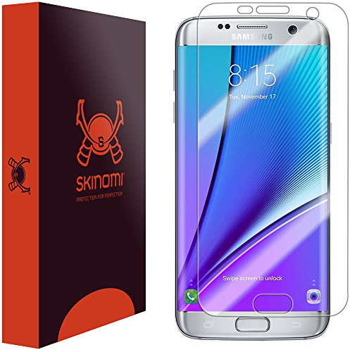 Skinomi Screen Protector Compatible with Galaxy S7 Edge Clear TechSkin TPU Anti-Bubble HD Film