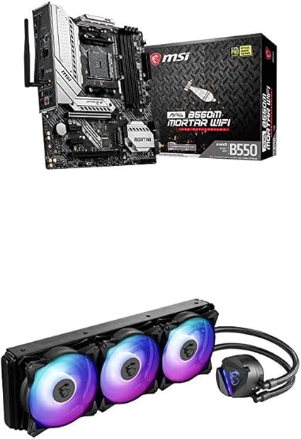 Amazon Msi Mag B550m Mortar Wifi マザーボード Microatx Amd B550 チップセット搭載 Mb5029 Msi Mag Core Liquid 360r 水冷cpuクーラー Argb対応 360mm Fn1413 Msi パソコン 周辺機器 通販