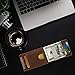 Access Denied Real Leather Wallets For Men - Money Clip Bifold Mens Wallet Brown RFID Front Pocket Thin Minimalist Credit Card Holder - Gifts For Men