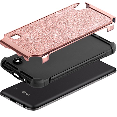 image for LG Tribute HD Case, LG X Style Case, LG Volt 3 Case,BENTOBEN Glitter B