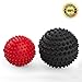 Massage Ball 2 Pack - Spiky Massager Roller Balls - Plantar Fasciitis, Deep Tissue Foot, Back, Shoulder, Legs, Muscle Therapy - Best Porcupine for Acupressure & Myofascial (2 Pack)