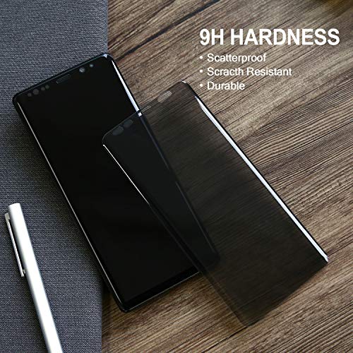 Galaxy Note 9 Privacy Screen Protector, THRIKGOLD 2Way Anti Spy Defender 9H Hardness Case