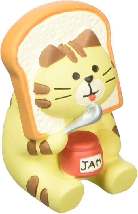 Amazon デコレ コンコンブル Concombre 焼きたて パンマルシェ パン好きにゃんこ 25 27 H40mm Zcb 置物 オブジェ オンライン通販