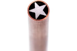 EZSMITH Mosaic Pin - (0.250 (1/4) Inch Diameter) - (897CA) - (Copper Outer Material)(Aluminum Inner Material) - Decorative Knife Handle Pins and Rods for Fixed Blade Knives
