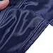 FEESHOW Men's Shiny Low Rise Bikini Briefs Bulge Pouch Cheeky Underwear Swimwear Dark Navy XX-Large (waistline:32.0-42.0