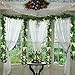 5pack Flower Garland Artificial Wisteria Garland Vines Faux Wisteria Vine Fake Hanging Flowers for Wedding Floral Decor-Total 33ft (White)