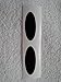 DownardWraps - Matte Black Auto Wrap Vinyl Decals- Oval - Customize your Ford Steering Wheel Center Emblem / Badge / Logo - 2.25