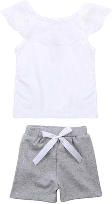 1 6 Ans Bebe Enfant Fille Vetement Ele 2 Pcs Ensemble Vetement Sport Debardeur Blanc Short Gris Amazon Fr Vetements Et Accessoires 1 6 Ans Bebe Enfant Fille Vetement Ele 2 Pcs Ensemble Vetement Sport Debardeur Blanc Short Gris Amazon Fr Vetements Et Accessoires