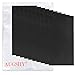 10 Pieces Leather Patches Leather Repair Kit for Couch Furniture Sofas Car Seats Handbags Jackets (Black)