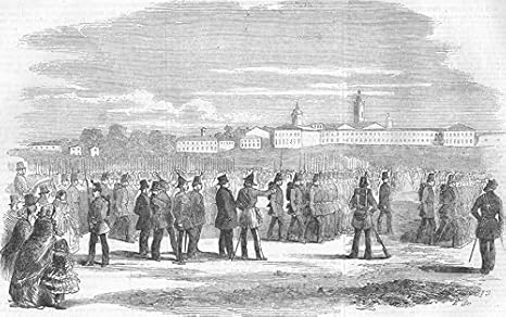Amazon イタリア 英国のイタリア軍 Novara 1856 古いアンティークビンテージプリント イタリアの軍隊の絵画プリント イラストロンドン ニュース アートフレーム ポスター オンライン通販