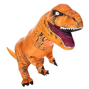 AOSKA T-Rex Inflatable Costume Halloween Adult Dinosaur Costume (T-Rex) (T-Rex)