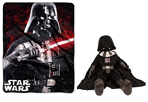 Disney Star Wars Darth Vader Buddy Pillow and Throw Blanket Set, 2-Piece