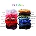 Bememo 28 Pieces Hair Scrunchies Elastics Velvet Scrunchies Set Hair Bands Scrunchies Scrunchy Hair Ties Ropes for Women or Girls Hair Accessories