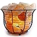 Himalayan Pink Salt Lamp Basket with Cord & Bulb