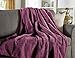 Sunbeam Heated Throw Blanket | Arctic Plush, 3 Heat Settings, Eggplant - TSA8TS-X402-13A00