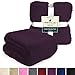 PAVILIA Sherpa Throw Blanket for Couch Sofa, Purple Fluffy Warm Plush Blanket for Bed, Cozy Super Soft Lightweight Throw, Fuzzy Decorative Blanket, All Season Home, 50x60