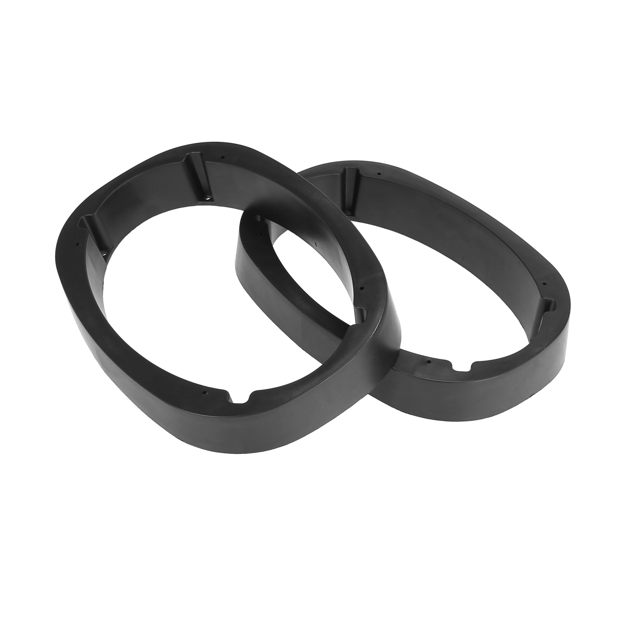 TUCKBOLD 2Pcs Universal Speaker Spacer Mounting Ring Adapter for 6"x9" Speaker Plastic 46mm Thickness Black Hollow Automotive Parts