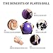 TECH-P Pilates Mini Exercise Ball - 8 Inch (Inflated) Stability Ball for Pilates, Yoga, Training and Physical Therapy-2 Pack