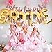 Saliyaa Rose Gold Bachelorette Banner, Glittery Rose Gold bride to be Banner for Engagement Wedding Bridal Shower Party Decorations Favors Supplies