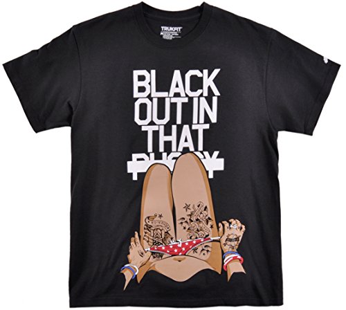 Trukfit Black Out Explicit Sexy Girl Shirt Large