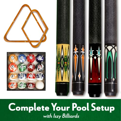 ISZY Billiards Pool Stick Set of 42Piece Cue Sticks Made from