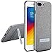 BENKS iPhone 8 Plus 7 Plus Protective Case with Self Kick Stand Flip Cover, 1.8mm Thickness Slim Skin with Invisible Metal Plate Build-in (Silver for iPhone 7 Plus 8 Plus, 5.5-Inch)