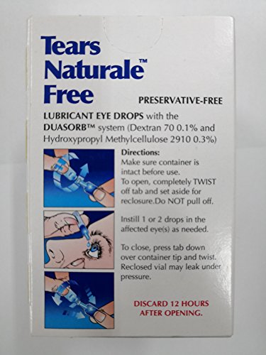 ALCON Tears Naturale Free Lubricant Eye Drops 32 reclosable vails 0.8ml - Thumbnail 5
