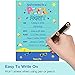 30 Pool Party Invitations with Envelopes (30 Pack) - Kids Birthday Invitations for Boys or Girls